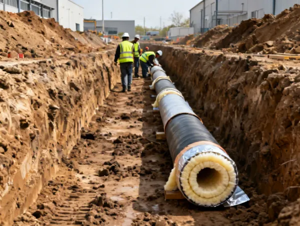 District energy pre-insulated piping