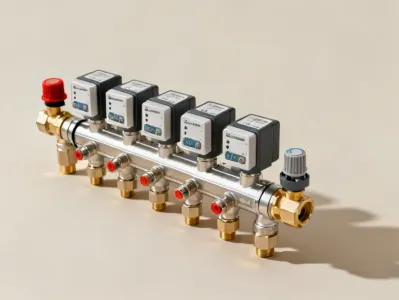 Radiant Manifold with Actuators